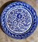 Italian Ceramic Plates with Cobalt Blue Decorations, Deruta, 1950s, Set of 5 7