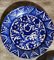 Italian Ceramic Plates with Cobalt Blue Decorations, Deruta, 1950s, Set of 5 6