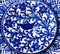 Italian Ceramic Plates with Cobalt Blue Decorations, Deruta, 1950s, Set of 5 11