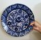 Italienische Keramik Teller mit kobaltblauen Verzierungen, Deruta, 1950er, 5er Set 16
