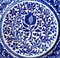 Italienische Keramik Teller mit kobaltblauen Verzierungen, Deruta, 1950er, 5er Set 13