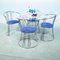 Space Age Wired Dining Chairs & Table, 1970s, Set of 5, Image 7