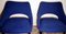 Vintage Italian Ulrich Guglielmo Style Blue Alcantara Armchairs, 1950s, Set of 2 5
