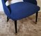 Fauteuils Ulrich Guglielmo Vintage en Alcantara Bleu, Italie, 1950s, Set de 2 12