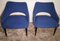 Vintage Italian Ulrich Guglielmo Style Blue Alcantara Armchairs, 1950s, Set of 2 4