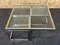 Tables Gigognes en Chrome et Laiton de Maison Charles, Set de 3 2