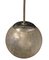 Ceiling Pendant with Cracked Glass Dome, 1930s 1