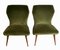 Vintage Italian Ulrich Guglielmo Style Cotton & Velvet Dining Chairs, 1950s, Set of 2 1