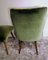 Vintage Italian Ulrich Guglielmo Style Cotton & Velvet Dining Chairs, 1950s, Set of 2, Image 11