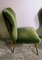 Vintage Italian Ulrich Guglielmo Style Cotton & Velvet Dining Chairs, 1950s, Set of 2 5