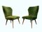 Vintage Italian Ulrich Guglielmo Style Cotton & Velvet Dining Chairs, 1950s, Set of 2, Image 2