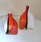 Vintage Cenedese Style Submerged Murano Glass Vases, 1960s, Set of 2 6