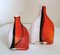 Vases Style Cenedese Vintage en Verre de Murano, 1960s, Set de 2 3