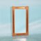 Mid-Century Danish Oak Pressed Copper Mirror 7