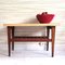 Moderner Mid-Century Couchtisch mit Ablage aus Teakholz & Laminat, 1960er 9