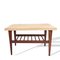 Moderner Mid-Century Couchtisch mit Ablage aus Teakholz & Laminat, 1960er 1