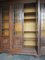 Nussholz Bücherregal mit 4 Türen, 1950er 9