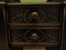 Antique Black Collectors Cabinet Desk, 1890s 21