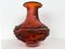 Rote Vase aus Muranoglas von Ermanno Nason, Italien, 1970er 1