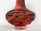 Rote Vase aus Muranoglas von Ermanno Nason, Italien, 1970er 9