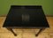 Antique Gothic Ebonized Black Console Table with Drawer 18