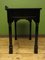 Antique Gothic Ebonized Black Console Table with Drawer 8