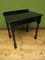 Antique Gothic Ebonized Black Console Table with Drawer 1
