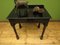 Antique Gothic Ebonized Black Console Table with Drawer 3
