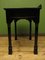 Antique Gothic Ebonized Black Console Table with Drawer 13