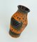 Vintage Fat Lava Vase in Orange Brown Model No. 560/20 from Ü-Keramik, Image 6