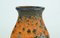 Vase Fat Lava Vintage Orange Marron Modèle No. 560/20 de Ü-Keramik 7