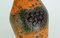 Vase Fat Lava Vintage Orange Marron Modèle No. 560/20 de Ü-Keramik 2
