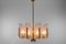 Large 10-Light Chandelier in the Style of Carl Fagerlund for Orrefors, 1960s, Image 4