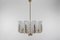 Large 10-Light Chandelier in the Style of Carl Fagerlund for Orrefors, 1960s 1