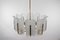 Large 10-Light Chandelier in the Style of Carl Fagerlund for Orrefors, 1960s, Image 2