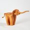 Elefante piccolo in pelle color cognac di DERU Germany, Immagine 4