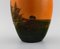 Ipsens Denmark Vase in Glazed Ceramics, Hand-Painted Landscape, 1930s 5