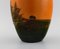 Vaso Ipsens in ceramica smaltata, paesaggio dipinto a mano, anni '30, Immagine 5