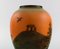 Ipsens Denmark Vase aus glasierter Keramik, handbemalte Landschaft, 1930er 4