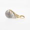 Modern Baroque Grey Pearl 18 Karat Yellow Gold Pendant, Image 3