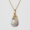 Modern Baroque Grey Pearl 18 Karat Yellow Gold Pendant 6