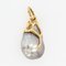 Modern Baroque Grey Pearl 18 Karat Yellow Gold Pendant, Image 10