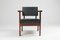 Executive Chairs in Black Leather attributed to Wim Den Boon, 1950s, Image 3