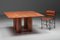 Table de Salle à Manger Il Collonato en Travertin Rouge attribuée à Mario Bellini pour Cassina, 1970s 8