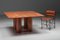 Tavolo da pranzo Il Collonato in travertino rosso attribuito a Mario Bellini per Cassina, anni '70, Immagine 8