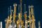 Brass and Glass Chandelier, Italy, attributed to Gaetano Sciolari, 1960s, Image 9