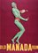 Französisches Werbeposter von Manada Rum, 1930er 1