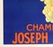French Champagne Advertising Poster by Joseph Stall for Joseph Perrier, 1930s, Image 7