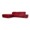 Red Leather Planopoly Corner Sofa from Himolla, Image 1