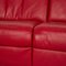 Red Leather Planopoly Corner Sofa from Himolla 4
